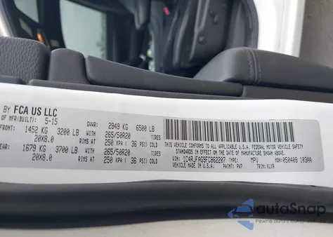 2015 Jeep Grand Cherokee Laredo from USA, damaged, VIN 1C4RJFAG9FC862207